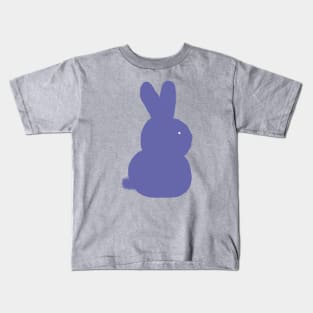 Periwinkle Blue Bunny Rabbit Abstract Kids T-Shirt